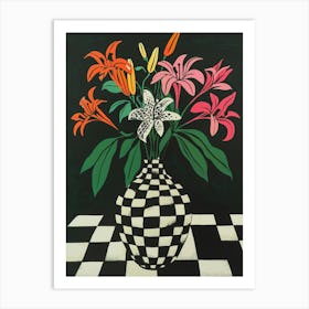 Lily Vase Art Print