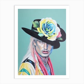 Guns N' Roses Colourful Illustration Art Print