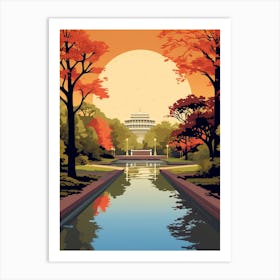 Emirgan Park Modern Pixel Art 1 Art Print