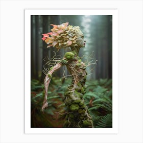 "Female Form as Tree: Moss and Plants" Art Print