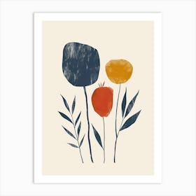 Sunset Whispers In Modernist Echoes Mid Century Style Art Print