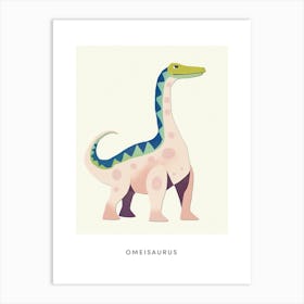 Nursery Dinosaur Art Omeisaurus Poster Art Print