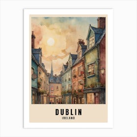 Dublin City Ireland Travel Poster (22) Art Print