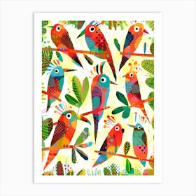 Exotic Birds Art Print