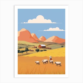 Lesotho Travel Illustration Art Print