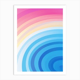 Abstract Rainbow Background Art Print