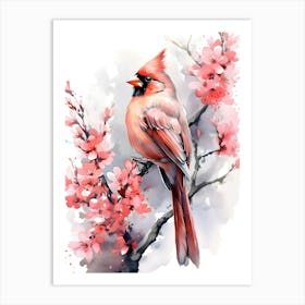 Cardinal bird Art Print