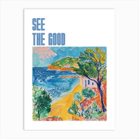 See The Good Poster Coastal Vista Matisse Style 9 Art Print