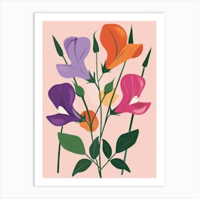 Sweet Peas 3 Art Print