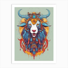 Tiger Head Art Print