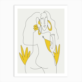 Lines And Curves Art Print