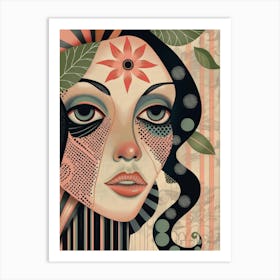 Woman'S Face 132 Art Print