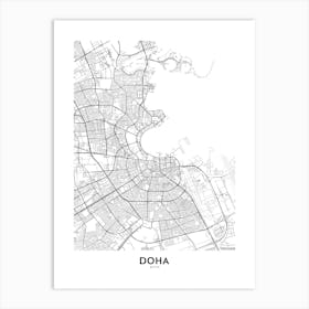 Doha Art Print