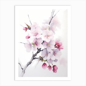 Cherry Blossom Painting 1 Art Print