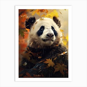 Panda Art In Digital Art Style 3 Art Print