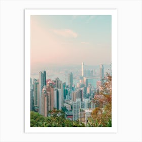 Hongkong Skyline 2 Art Print