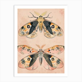 Spring Butterflies William Morris Style 8 Art Print