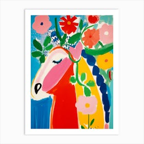 The Flower Horse Art Print