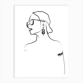 Jewellery girl Art Print