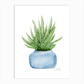 Aloe vera plant. Green plant. Beautiful plant. Thorns plant. Aloe vera flowers.19 Art Print