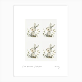 Cute Animals Collection Bunny 2 Art Print