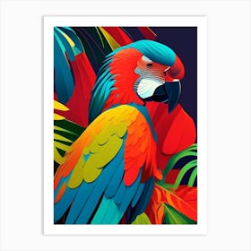 Macaw Pop Matisse Bird Art Print