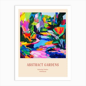 Colourful Gardens Keukenhof Gardens Netherland Red Poster Art Print