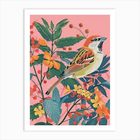 Spring Birds Sparrow 1 Art Print