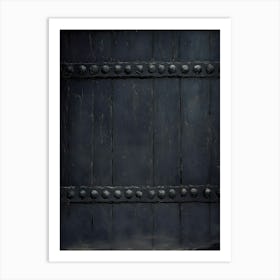 Black Metal Door Art Print