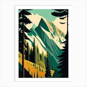 Triglav National Park Slovenia Retro Art Print