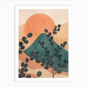 Mountain Sun Art Print