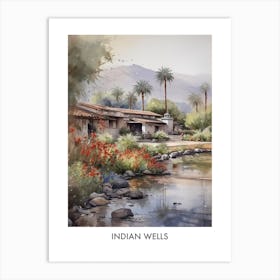 Indian Wells Watercolor 3travel Poster Art Print