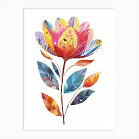 Colorful Flower 1 Art Print