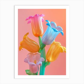 Dreamy Inflatable Flowers Coral Bells 1 Art Print