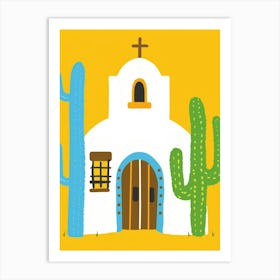 Cactus Church Art Print