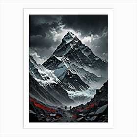 Mountain In The Sky Everest: The Peak of Perfection Art Print