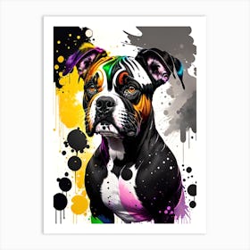 Boxer Dog Painting Art Print