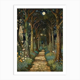 William Morris Path Through The Woods Art Print