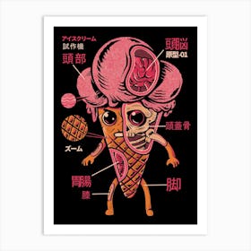 Kaiju Ice Cream Art Print