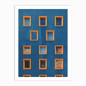 Windows Of A Building 1 Art Print