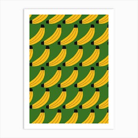 Mid Century Bananas Art Print