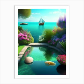 Garden By The Sea Art Print