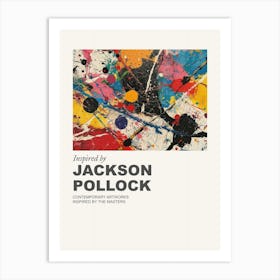 Museum Poster Inspired By Jackson Pollock 3 Art Print