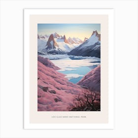 Dreamy Winter National Park Poster  Los Glaciares National Park Argentina 4 Art Print