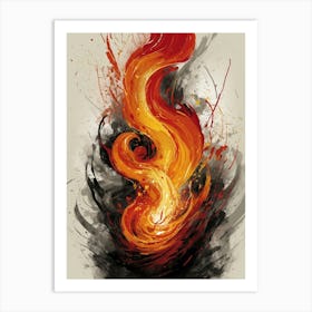 Fire And Flames Art Print