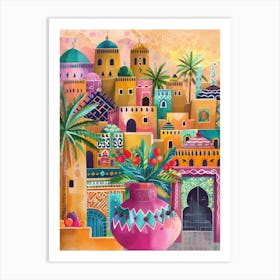 Moroccan Village 3 Art Print