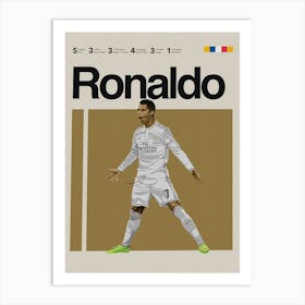 Ronaldo Real Madrid 1 Art Print