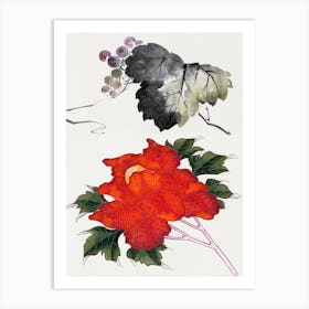 Japanese Flower, Katsushika Hokusai Art Print