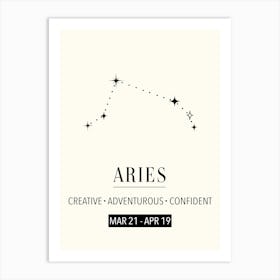 Aries Zodiac Sign  Art Print