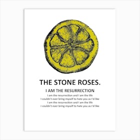 Stone Roses I Am The Resurrection Art Print
